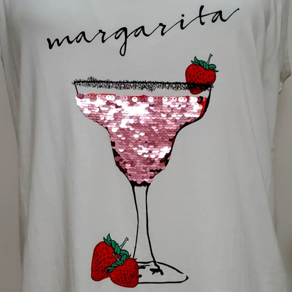 La Vie En Rose White Tank Top Sequins - Picture 4 of 11